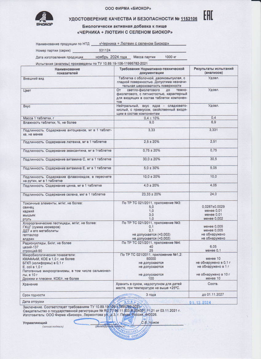 Паспорт №112024